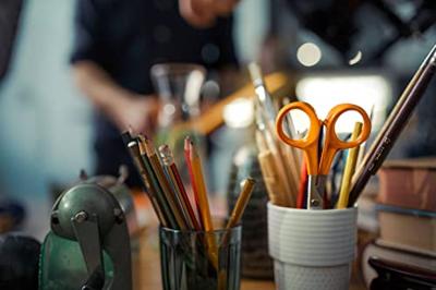 Fiskars 1005154 Knutselschaar Linkshandig, Rechtshandig 130 mm Oranje