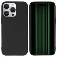 Accezz Color Backcover iPhone 15 Pro Max Telefoonhoesje Zwart - thumbnail