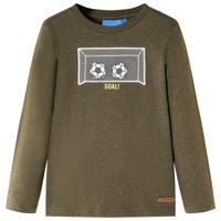 VidaXL Kindershirt met lange mouwen 104 gemêleerd kakikleur - thumbnail