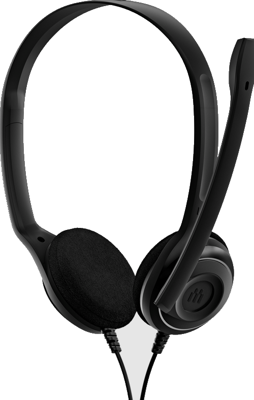 EPOS PC 8 USB On Ear headset Kabel Stereo Zwart Microfoon uitschakelbaar (mute), Volumeregeling Computer