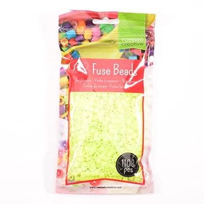 Vaessen Creative • strijkkralen neon geel 1100st.