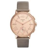 Horlogeband Fossil S221346 Leder Grijs 22mm - thumbnail