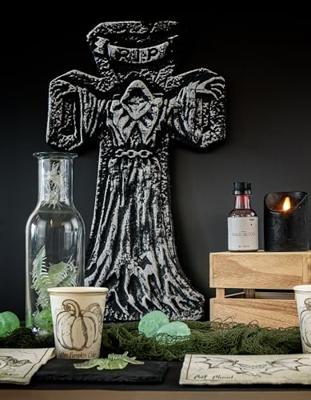 Grafsteen Kruis Halloween (33x57cm)