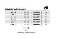 Gesipa Blindklinknagel | klinknagelschacht d x l 4,8 x 10 mm | RVS | 50 stuks - 1464829 1464829 - thumbnail