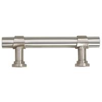 VidaXL Handvatten 10 st 64 mm roestvrij staal zilverkleurig - thumbnail