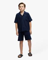 Malelions Seersucker Zomerset Kids Donkerblauw - Maat 128 - Kleur: Donkerblauw | Soccerfanshop - thumbnail