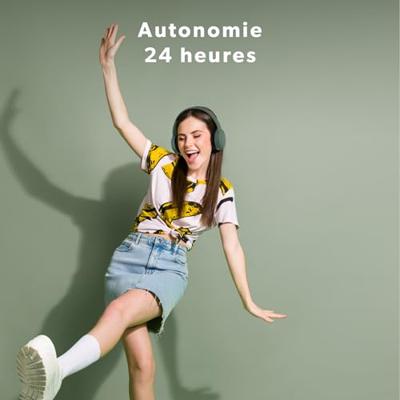T'nB - Tonality over-ear Bluetooth-hoofdtelefoon, schuimrubberen pads, batterijduur 24 uur, 3,5 mm jack kabel inbegrepen - saliegroen