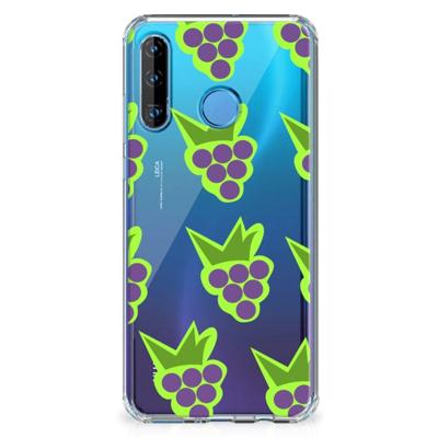Huawei P30 Lite Beschermhoes Druiven Huawei P30 Lite Beschermhoes Druiven