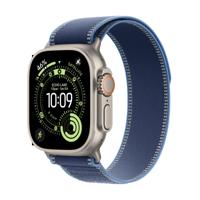 Apple Watch Ultra 3 GPS + Cellular - 49 mm - Natuurlijke titanium kast - Blauw/felblauw Trail Loop-bandje - M/L - thumbnail
