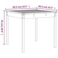 5-delige Tuinset massief grenenhout honingbruin - thumbnail