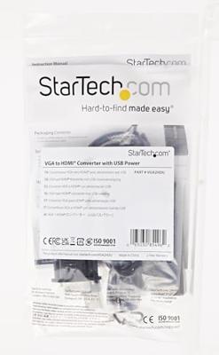 Adapter HDMI naar VGA Startech VGA2HDU Zwart