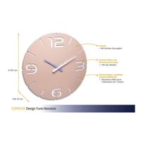 TFA Dostmann 60.3047.14 Wandklok Kwarts 35 cm x 3.5 cm Zeeblauw - thumbnail