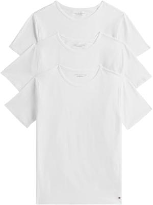 Tommy Hilfiger Heren Katoenen T-Shirt - Basic ondershirts korte mouw - Ronde hals