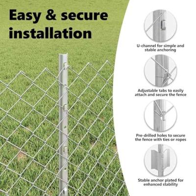 VidaXL Hek met paal zilver 0,4 x 25 m staal