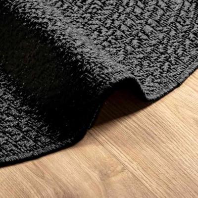 VidaXL Vloerkleed zizur binnen en buiten ø 160 cm jute look antraciet