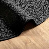 VidaXL Vloerkleed zizur binnen en buiten ø 160 cm jute look antraciet - thumbnail
