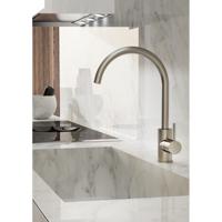 Keukenmengkraan Hotbath Cobber 1-hendel 36 cm Draaibare Uitloop Geborsteld Nikkel - thumbnail