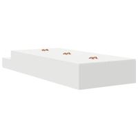 Opbergbedframe met lade met opslag Wit 100 cm Bewerkt hout - thumbnail