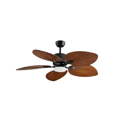 CristalRecord Plafondventilator Palm Ø 132 cm bruin zwart