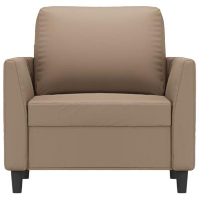 Fauteuil 60 cm kunstleer cappuccinokleurig Fauteuil 60 cm kunstleer cappuccinokleurig