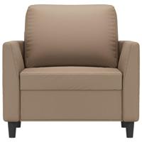 Fauteuil 60 cm kunstleer cappuccinokleurig - thumbnail