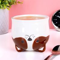 Ondersteboven Hond Mok - thumbnail