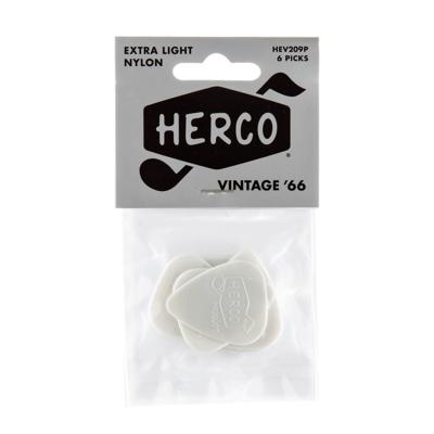 Herco HEV209P Vintage &apos;66 Extra Light plectrumset (6 stuks)