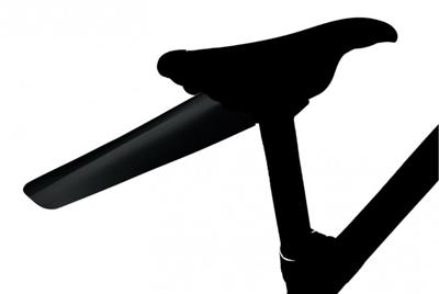 Velox Zadelspatbord clip-on dubbele vouw - zwart