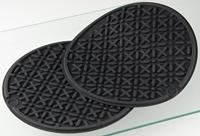 Fackelmann onderzetters doorsnede 20 cm food&more zwart 2 stuks - thumbnail