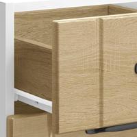 Keuken onderkast Lucca bewerkt hout sonoma eikenkleurig - thumbnail