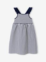 Meisjesjurk zonder mouwen marineblauw - thumbnail