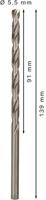 Bosch Accessories 2608596821 HSS Metaal-spiraalboor 5.5 mm Gezamenlijke lengte 139 mm Geslepen DIN 340 Cilinderschacht 5 stuk(s) - thumbnail