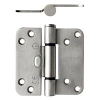 Intersteel Glijlagerscharnier 89 x 89 x 3 mm DIN rechts/links rvs geborsteld - thumbnail