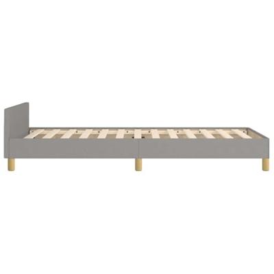 Bedframe zonder matras 90x200 cm stof lichtgrijs