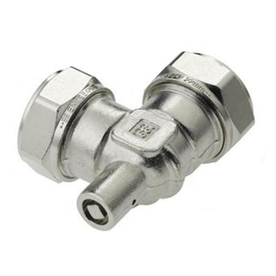 Bonfix knelkoppeling - Kniekoppeling met ontluchter - 22mm x 22mm - Vertint Messing