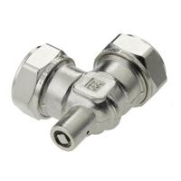 Bonfix knelkoppeling - Kniekoppeling met ontluchter - 22mm x 22mm - Vertint Messing - thumbnail