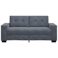 Loveseat bank 140 cm fluweel donkergrijs - thumbnail