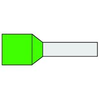 Adereindhuls 6qmm Groen penlengte = 12mm Geïsoleerd 100 stuks 720080 Klemko hersluitbare verpakking - thumbnail