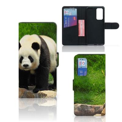 Huawei P40 | Telefoonhoesje | Met pasjeshouder | Panda