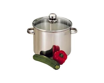 BAUMALU Horeca roestvrij staal + glazen deksel - 26 cm BAUMALU Horeca roestvrij staal + glazen deksel - 26 cm