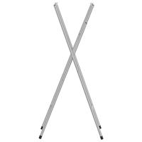 Bartafelpoten inklapbaar 45x53x108 cm staal zilverkleurig - thumbnail