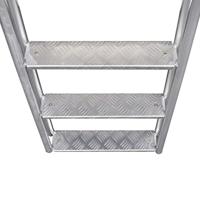 Dok/zwembadladder met 4 treden aluminium 167 cm - thumbnail