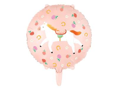 Folie Ballon Paard Perzik (45cm)