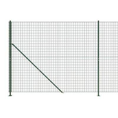 Draadgaashek met flens 2x10 m groen - thumbnail