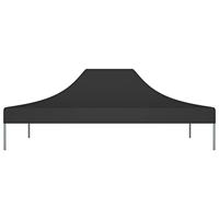 VidaXL Partytentdak 270 g/m² 4x3 m zwart - thumbnail