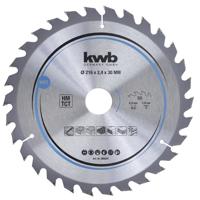 kwb 588257 Hardmetaal-cirkelzaagblad 216 x 30 mm 1 stuk(s) - thumbnail