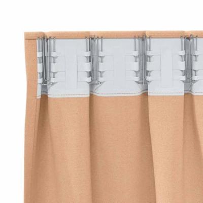 VidaXL Zwart-out gordijnen met ringen 2 pcs licht bruin 260 x 140 cm