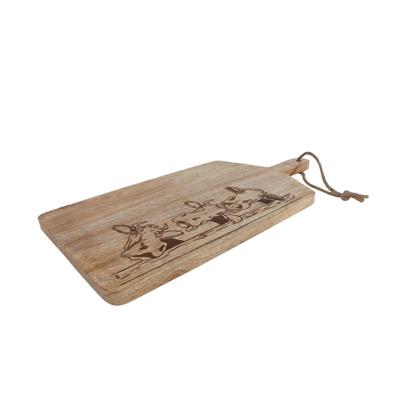 Borrelpank Cow naturel mango 50x25x1,5cm