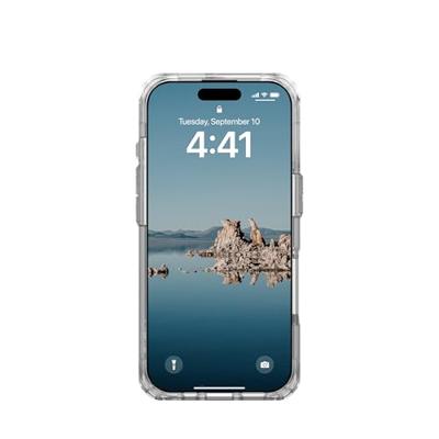 Urban Armor Gear Plyo MagSafe Case Backcover Apple iPhone 16 Pro Ice, Transparant, Goud MagSafe compatible