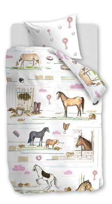 Beddinghouse Beddinghouse Kids Horse Ranch Dekbedovertrek - Multi 100 x 135